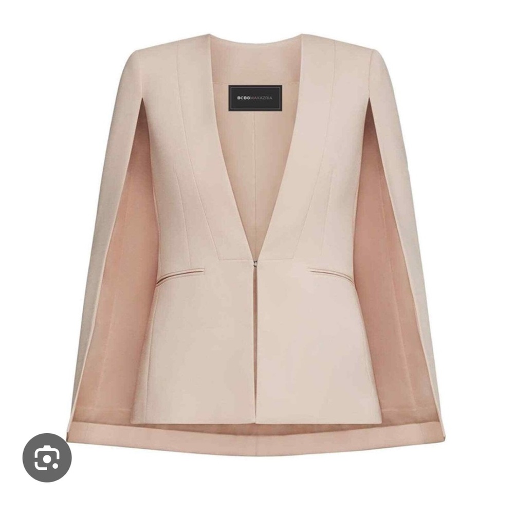 BCBG “Upas” Pink Cape Blazer